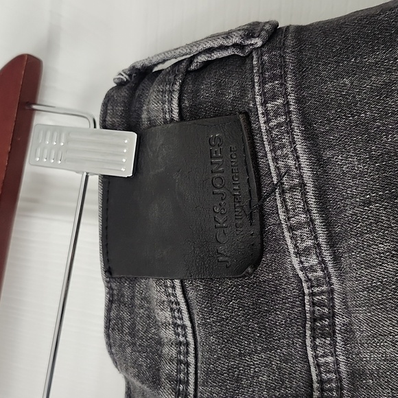 Men's dark grey Slim Glenn Jack & Jones jeans with button closure, 29x32 - Picture 5 of 11